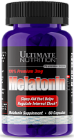 100% Premium Melatonin,   3 mg.   60 caps.