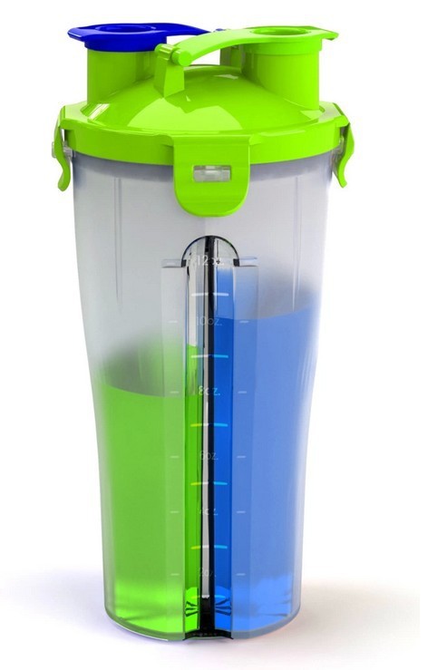 Шейкер Hydro Cup,  350 + 350 ml.